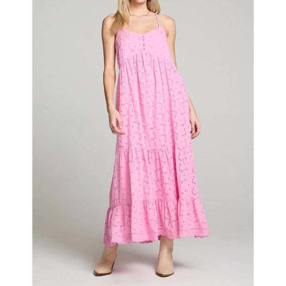 NEW SALTWATER LUXE amalia midi dress in lace peony - Picture 1 of 3